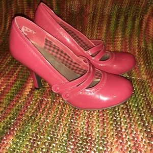 Bongo 4" Heel Red Mary Janes 